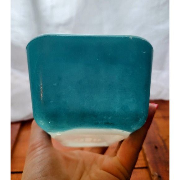Pyrex Small Blue Refrigerator Dish Vintage Pyrex 1.5 Pints - Picture 2 of 6